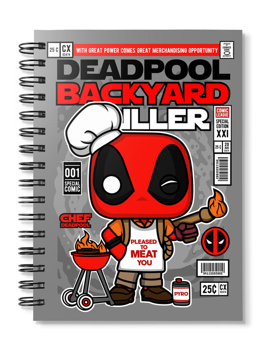 Deadpool Backyard Griller pop Art Notebook