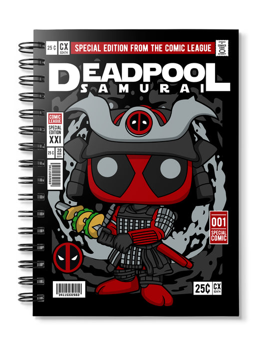 Deadpool Samurai pop Art Notebook