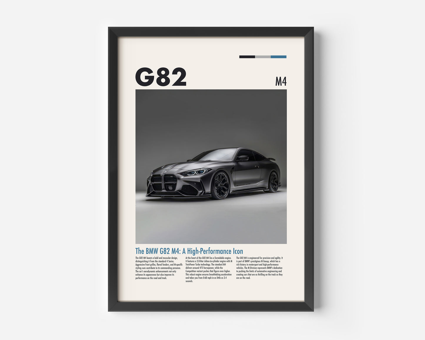 BMW M4 Series Coupé G82 Poster