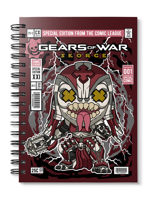 Skorge Gears of War pop Art Notebook