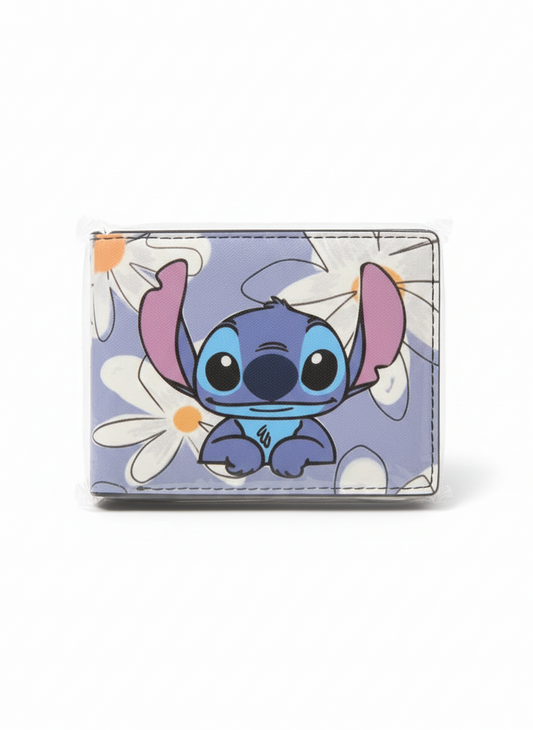 Blue Stitch & Daisies wallet