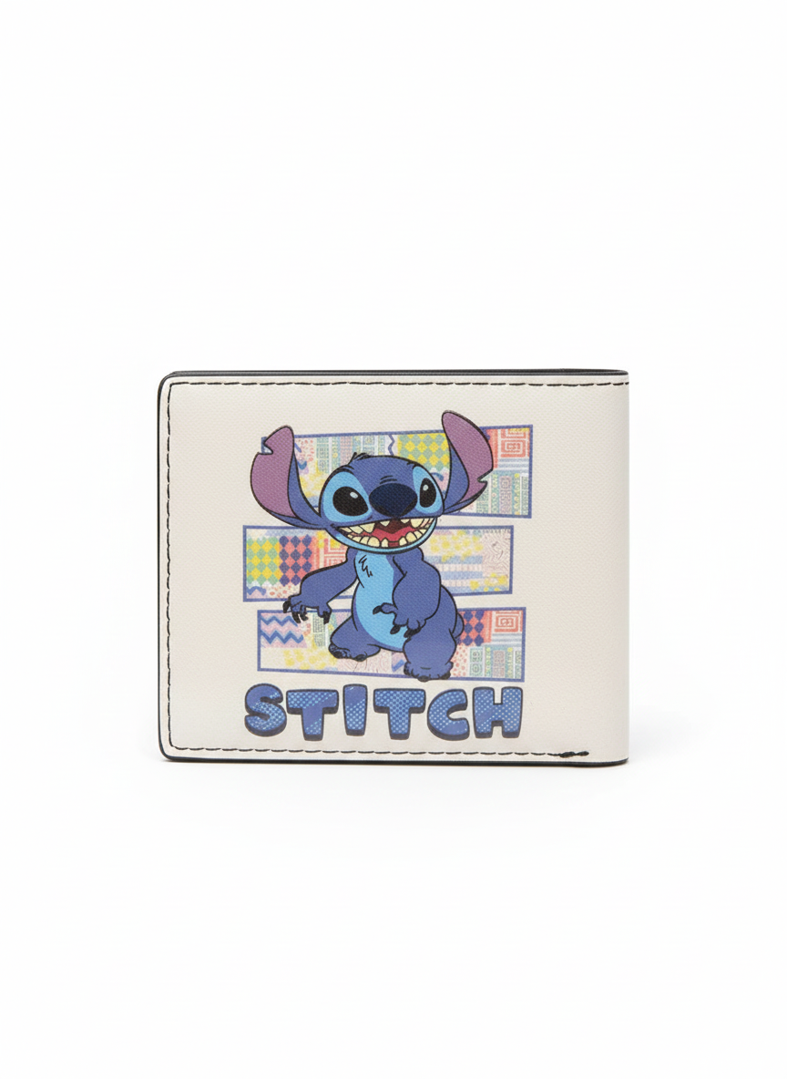 Stitch Passport/Postal White Background wallet