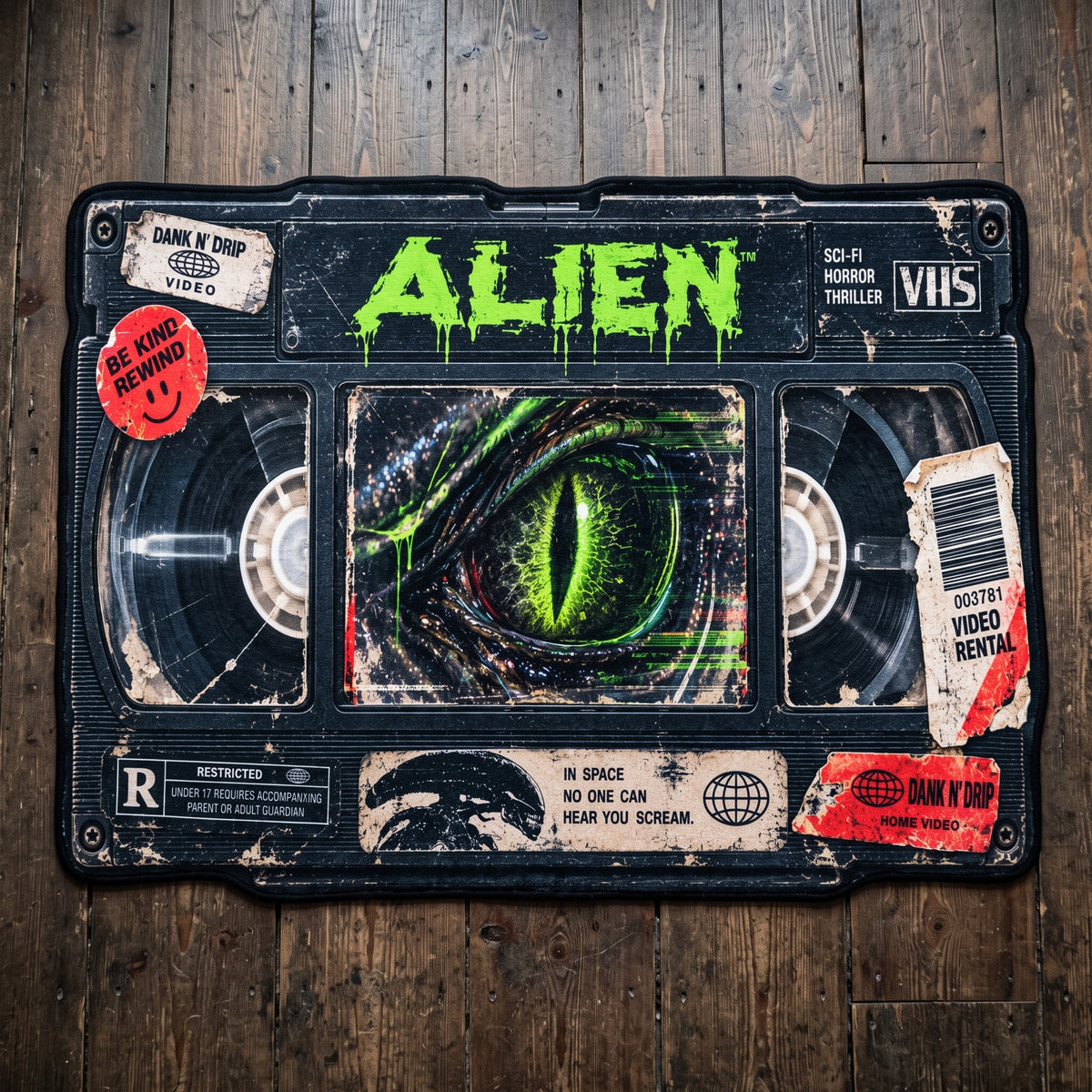 Alien VHS Rug