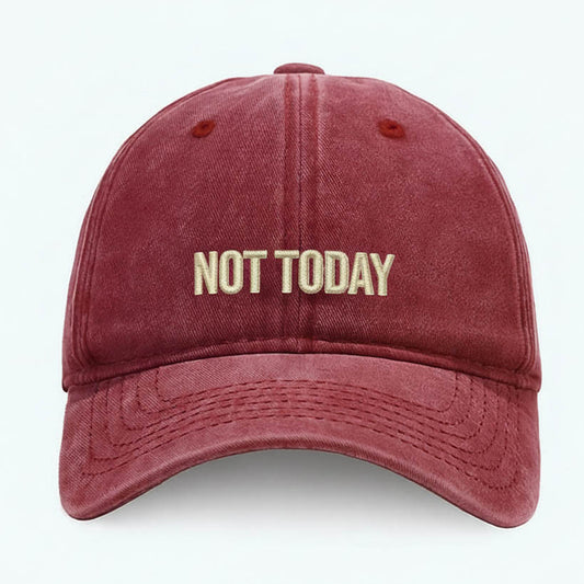 Not Today Washed Cap