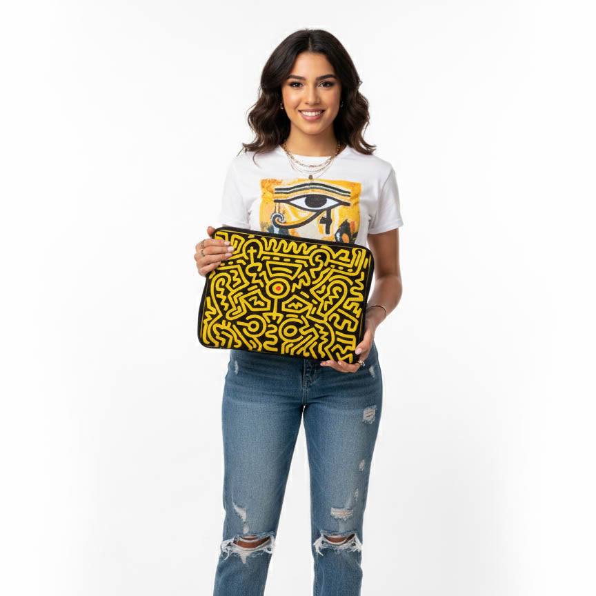 Growing Keith Haring Laptop Sleeve
