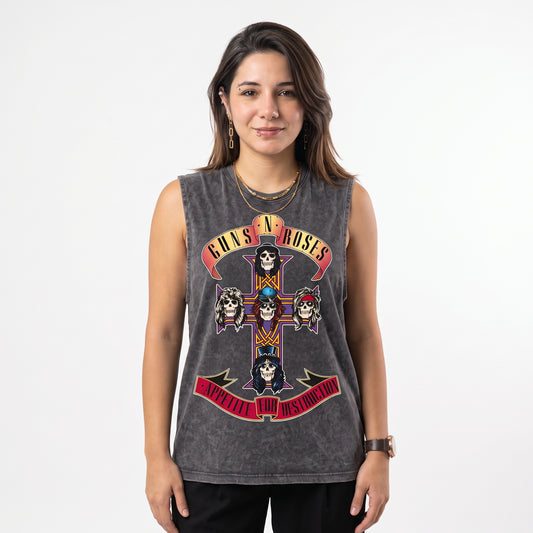 Guns n Roses Washed Tank Top