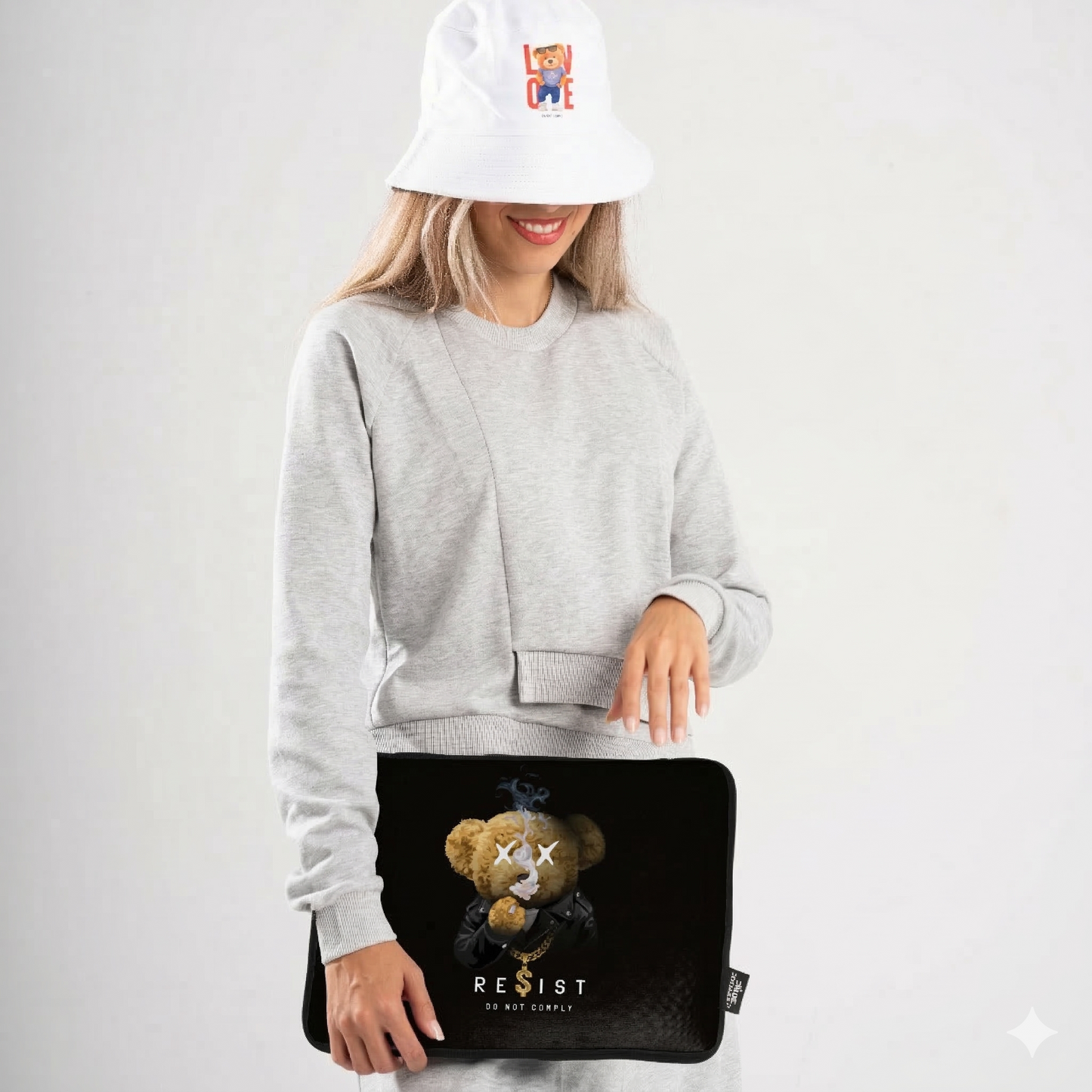 Resist Bear Laptop Sleeve