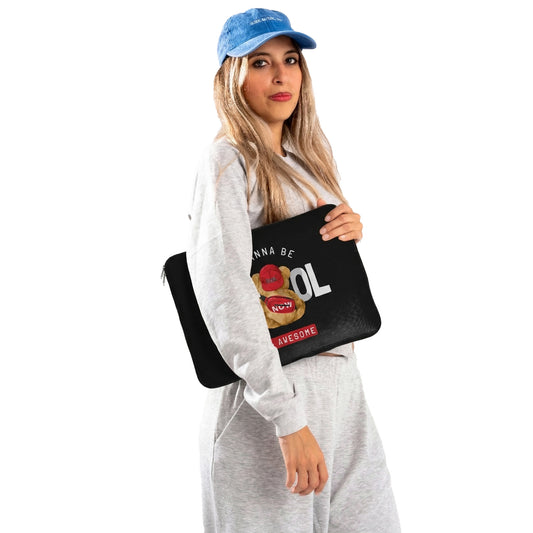 Wanna Be Cool Bear Laptop Sleeve