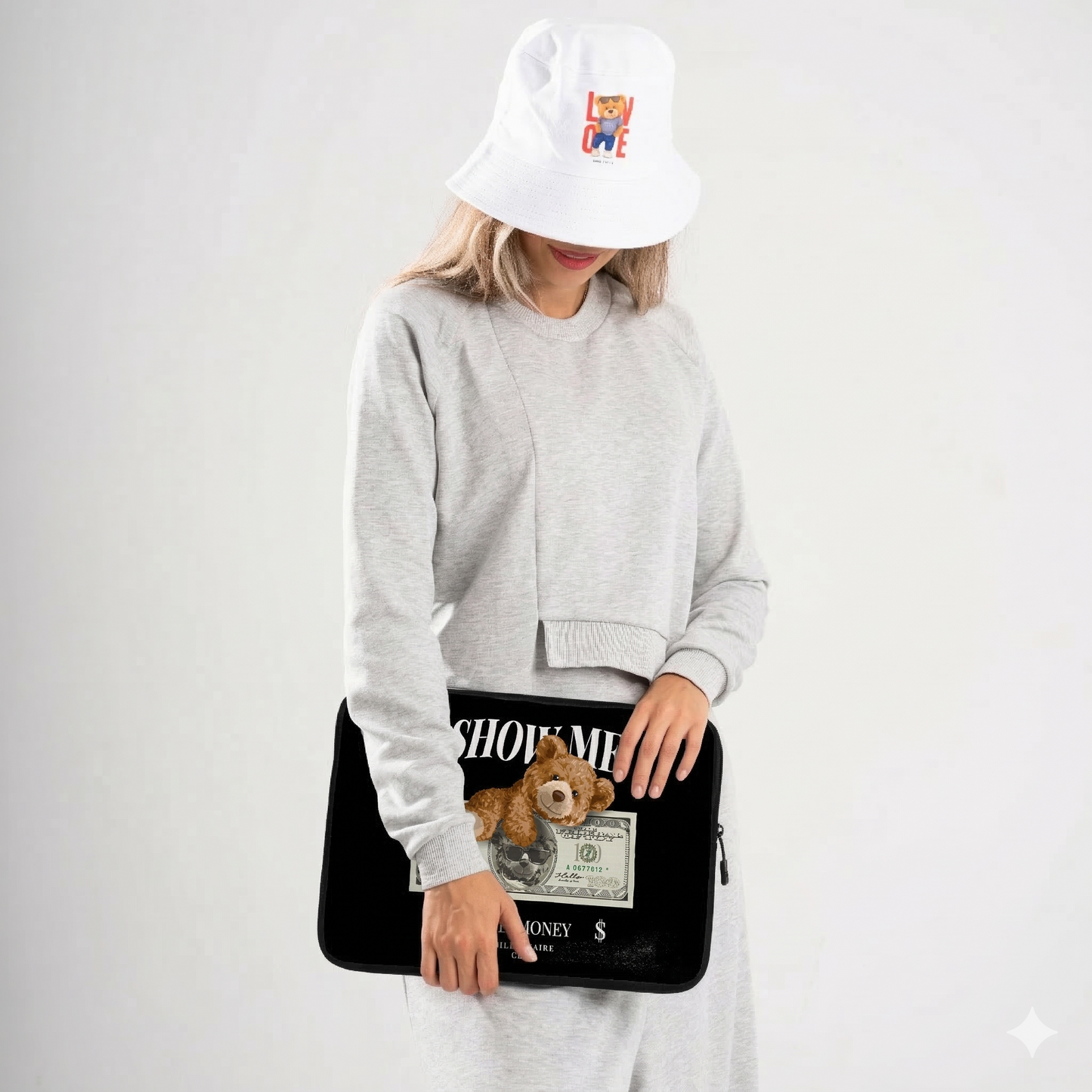 Money Bear Laptop Sleeve