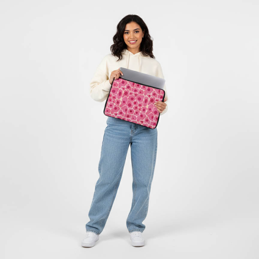 Pink Bloom Laptop Sleeve
