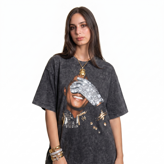 Michael Jackson Washed Oversized Tee's
