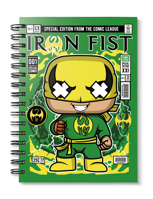 Iron Fist pop Art Notebook