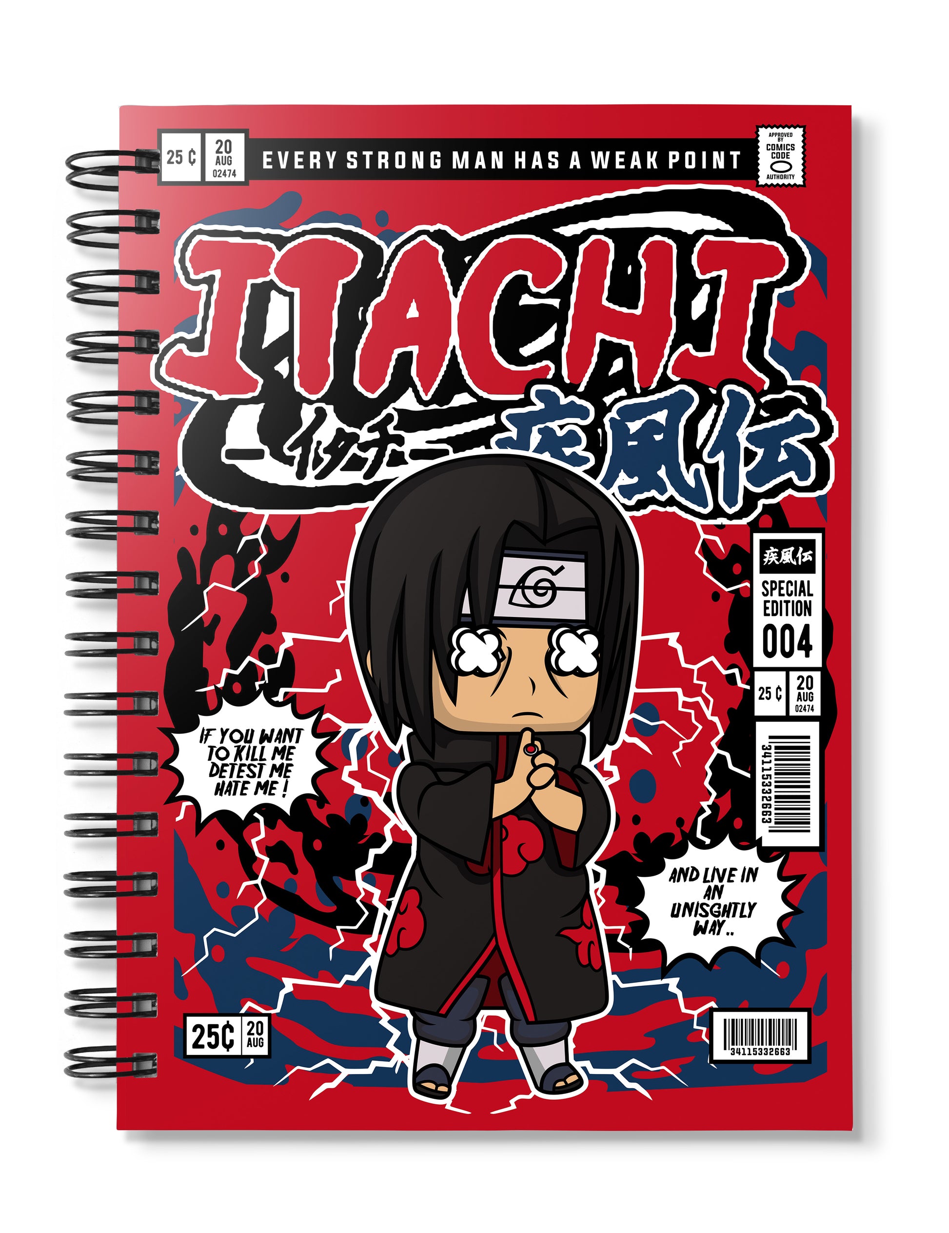 itachi pop art notebook 