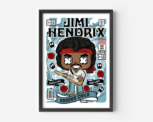 Jimmy Hendrix Pop Poster