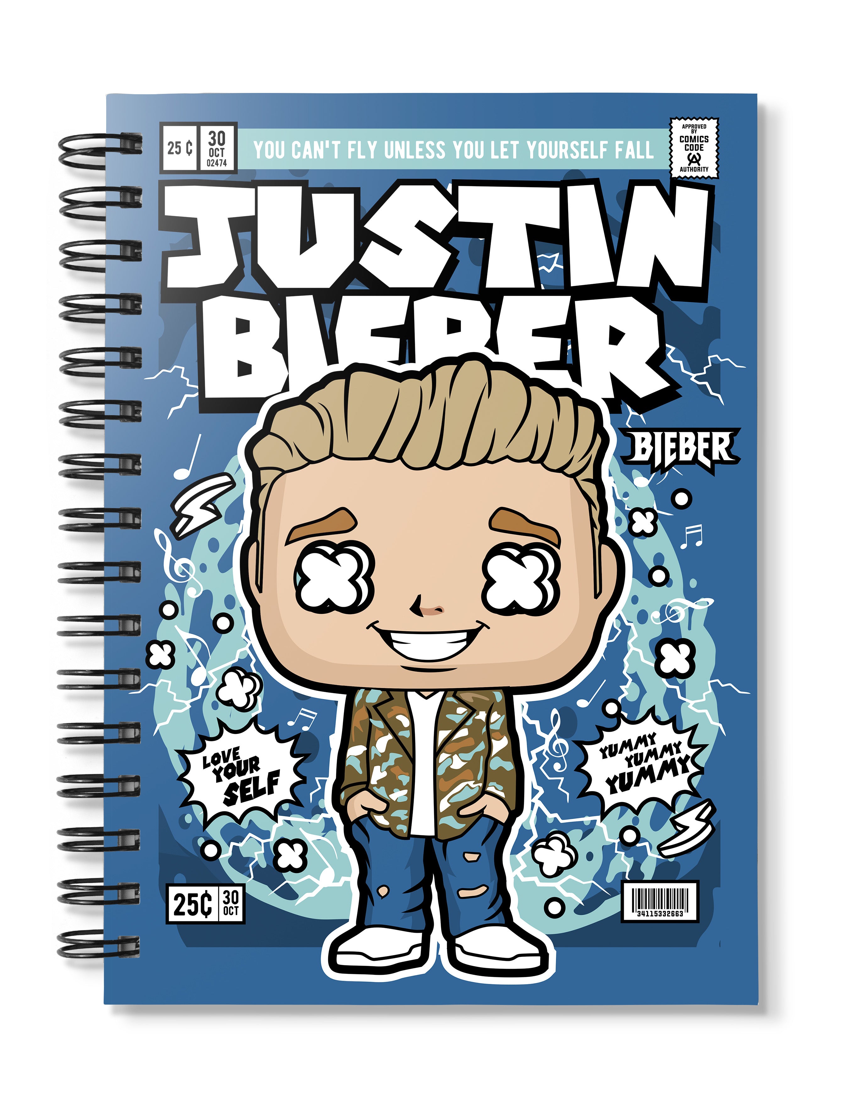 Justinholbert Notebook Deviantart Justin Bieber Pop Art Notebook – Dank N Drip