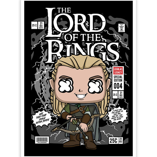 Legolas Lord Of The Rings pop Art Sticker