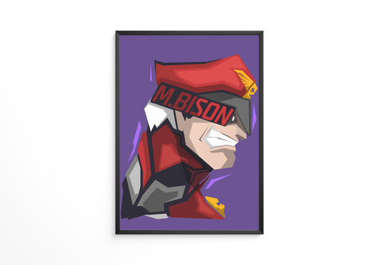 M.Bison Street Fighter Poster