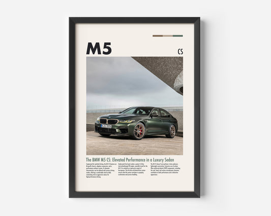 BMW M5 CS Poster