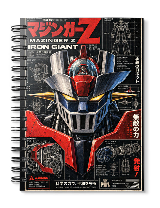 Mazinger Z Face Notebook