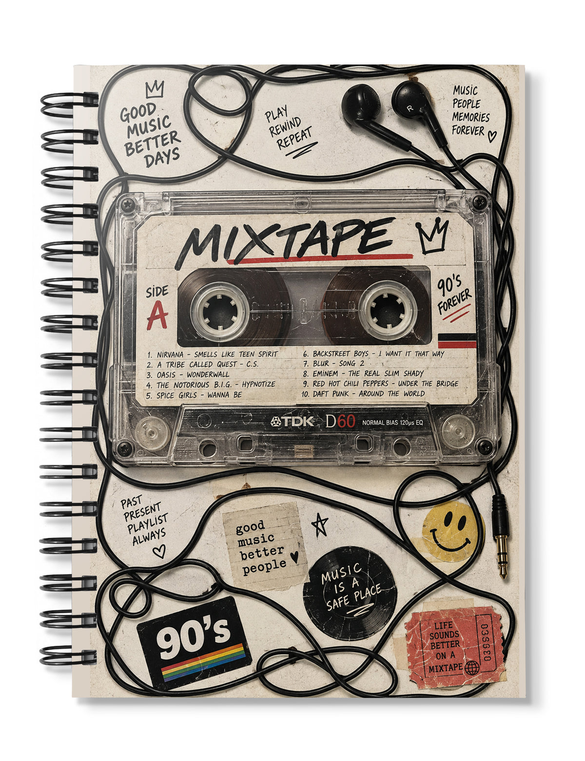 cassette tape Notebook