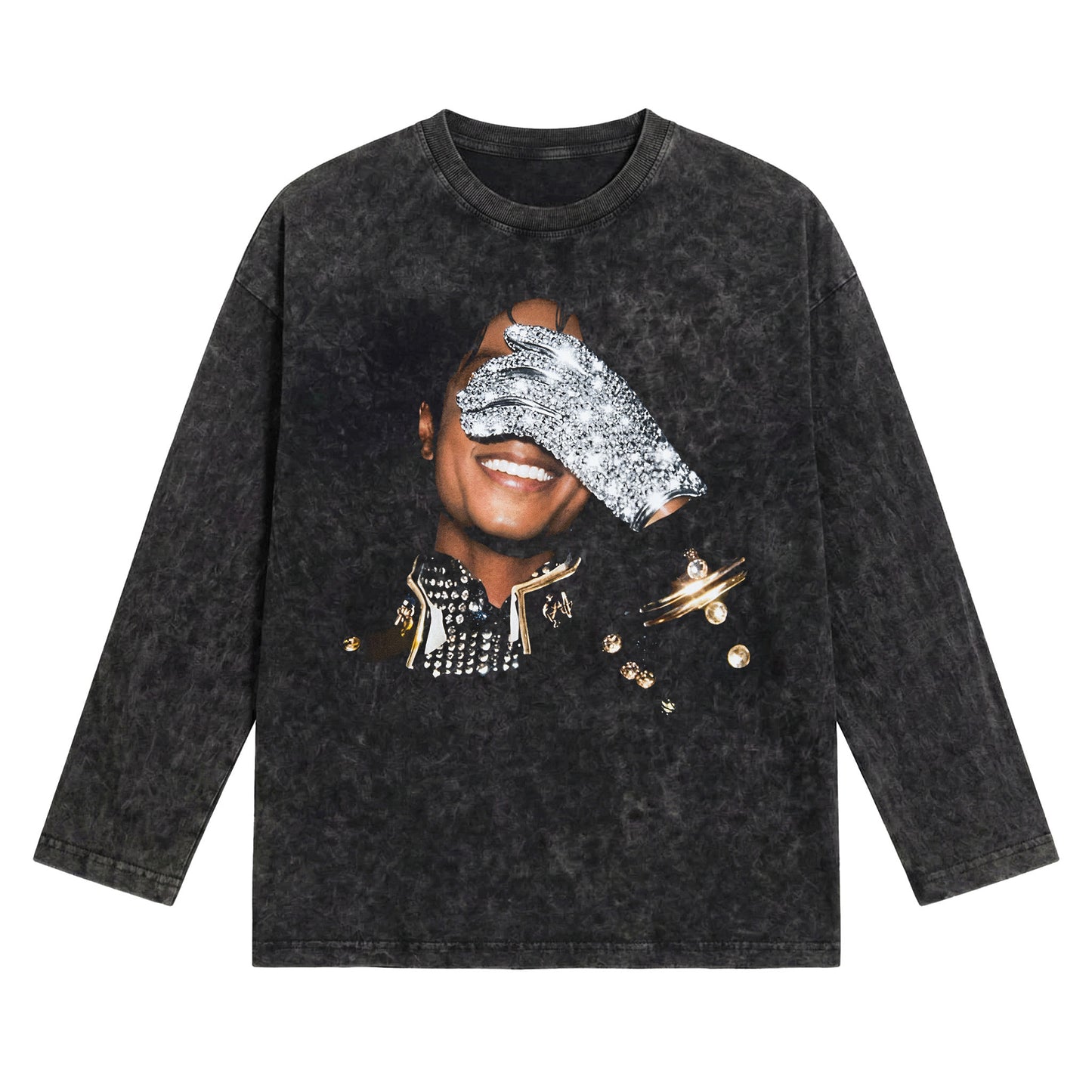 Michael Jackson Washed Oversized Long Sleeves
