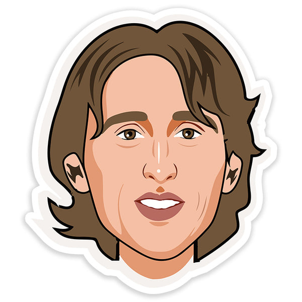 Luka Modrić Face RM Sticker – Dank N Drip