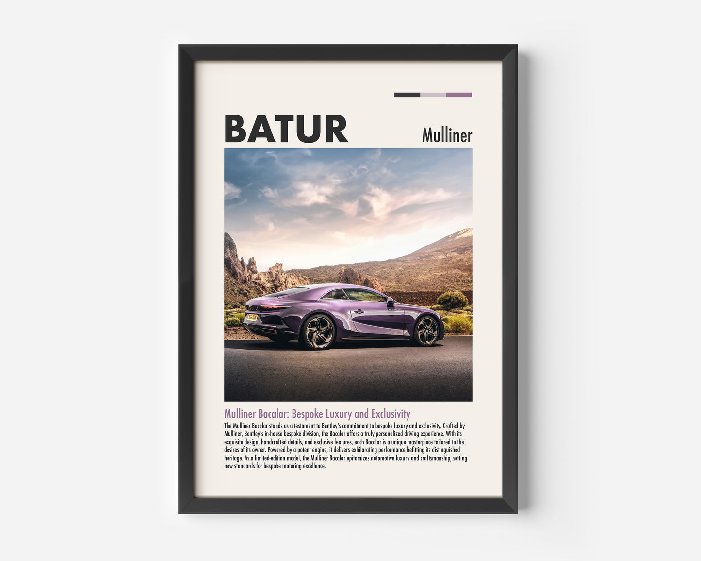 BENTLEY Batur Mulliner Poster