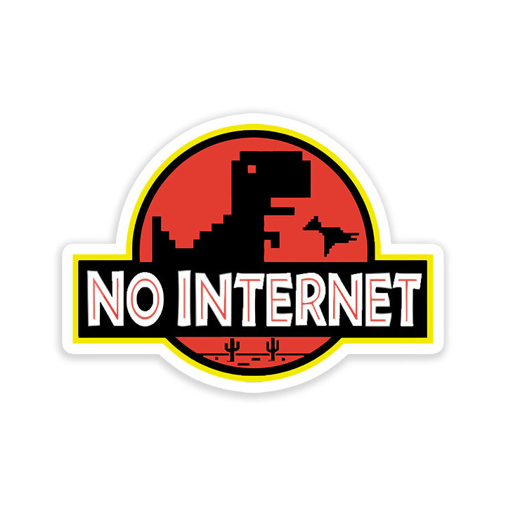 No Internet Sticker