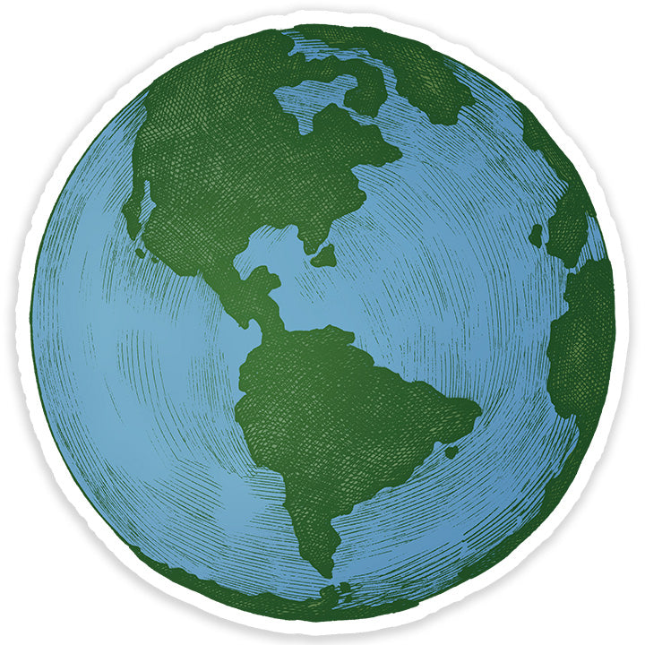Earth cartoon globe Sticker