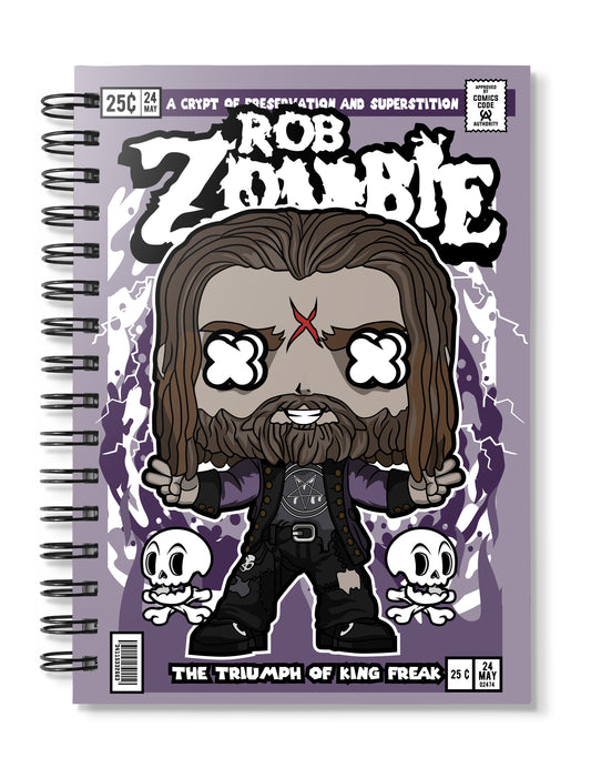 Rob Zombie Pop Art Notebook