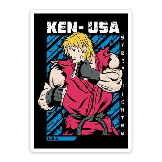 Ken Street fighter Sticker