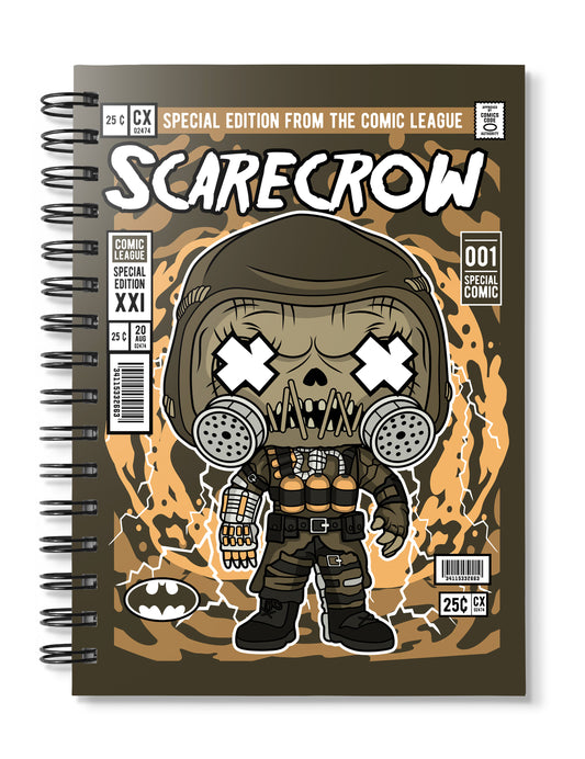 Scarecrow Batman pop Art Notebook
