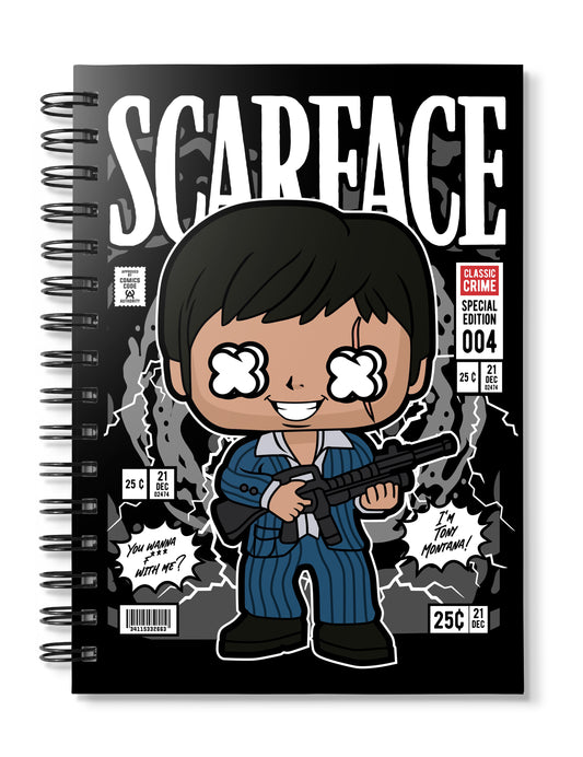 Scarface Tony Montana Pop Art Notebook