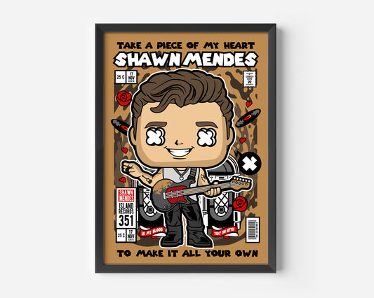 Shawn Mendes Pop Poster