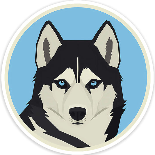 Siberian Husky dog Sticker