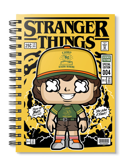 Stranger Things Dustin Pop Art Notebook