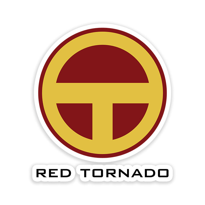 Red Tornado Logo Sticker