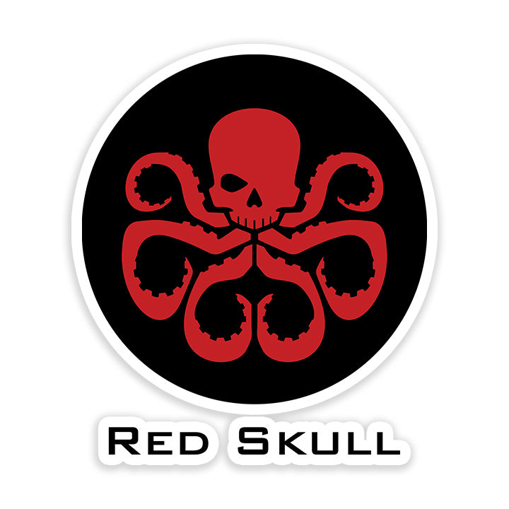 Red Skull Logo Sticker