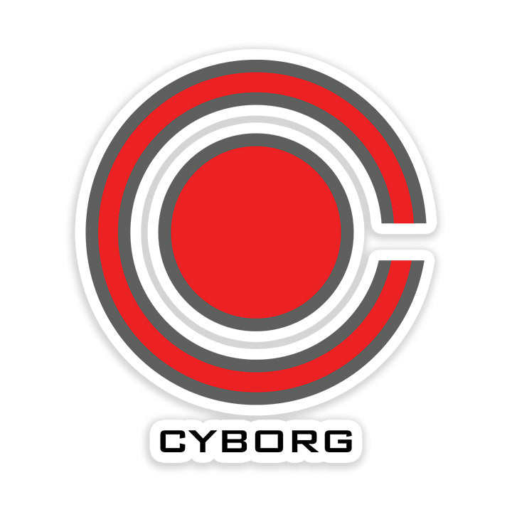 Cyborg Logo Sticker