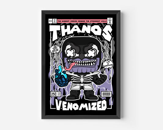 Thanos Venomized Pop Poster