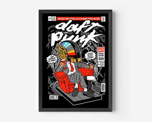 The Daft Punk Boss Pop Poster