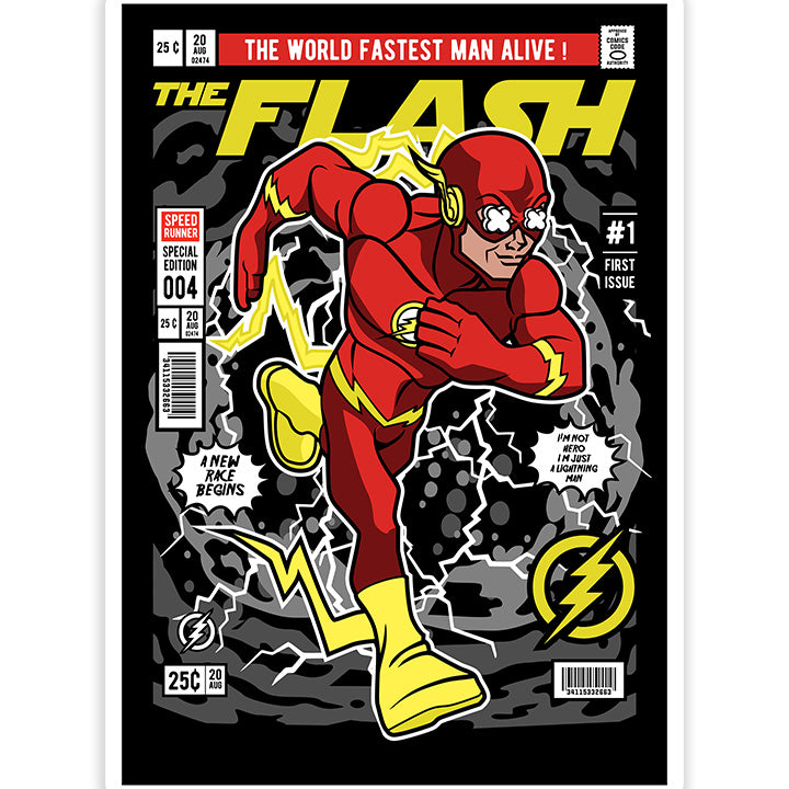 Fast Flash Sticker The Flash pop Art Sticker – Dank N Drip
