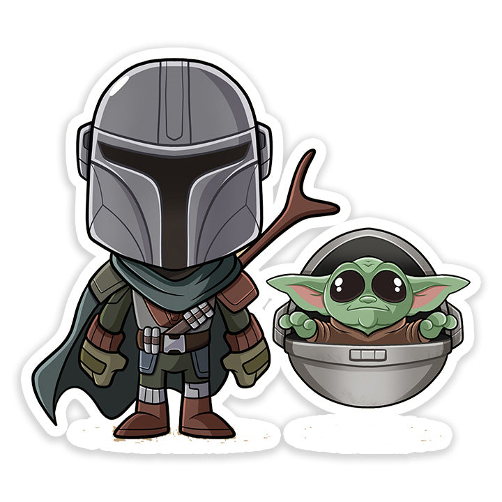 Mandalorian Computer Sticker The Mandalorian Sticker – Dank N Drip