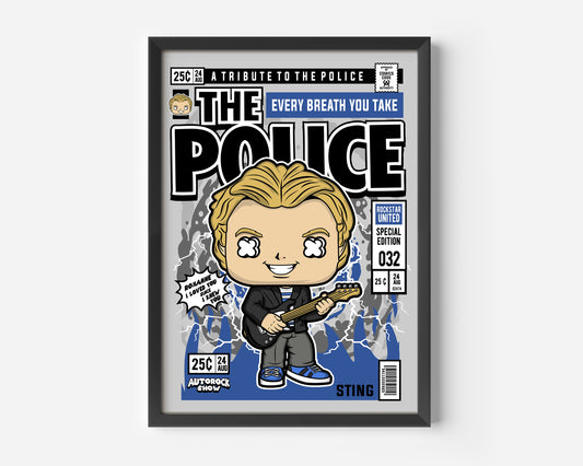 The Police Sting Pop Poster