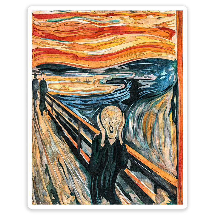 Scream Drip The Scream art Sticker – Dank N Drip