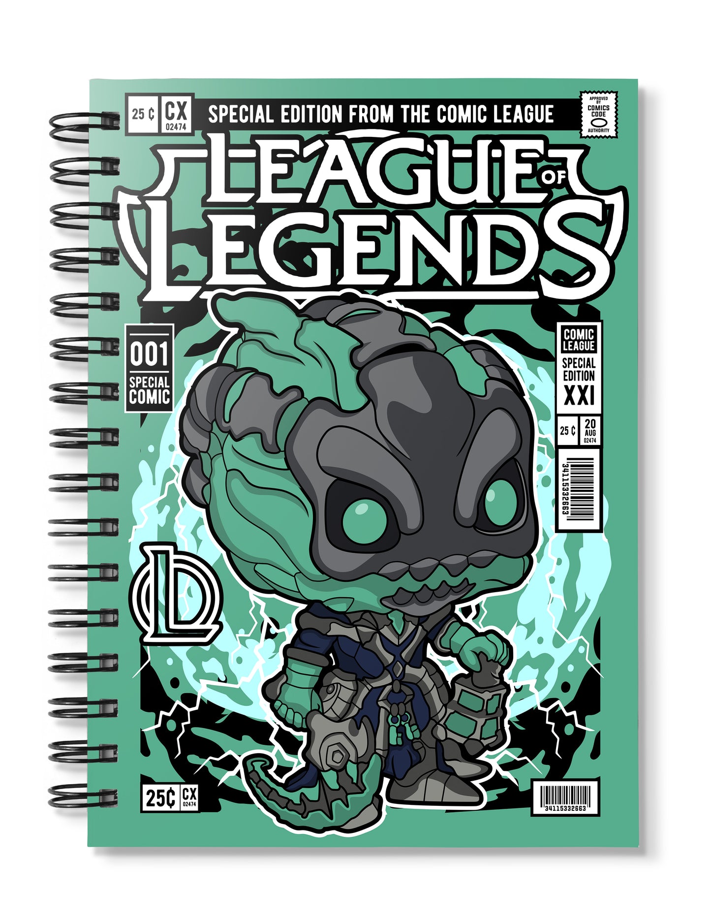 Thresh League of Legend pop Art Notebook