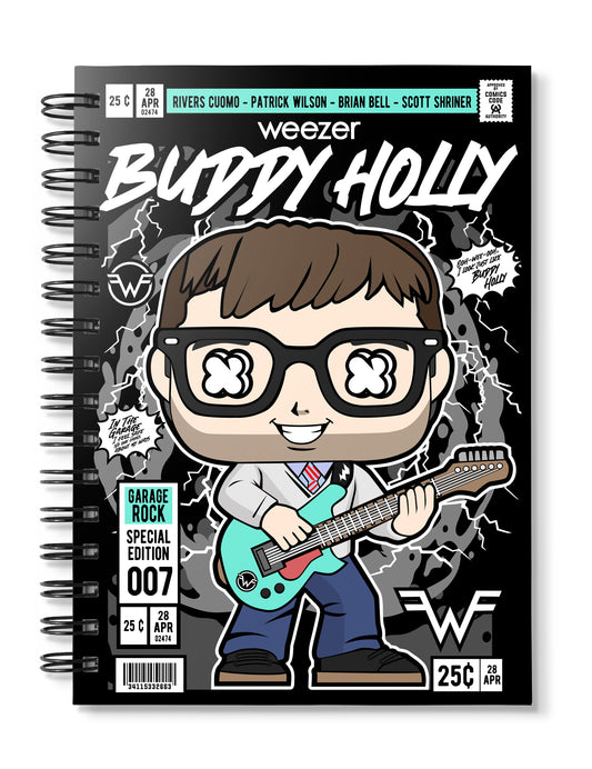 Weezer Buddy holly Pop Art Notebook