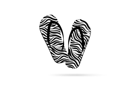 Zebra Skin Flip-Flop