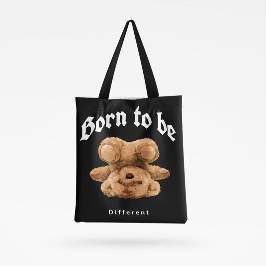 Born to be different Bear All-Over Print Tote Bag