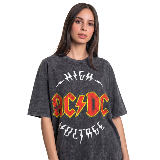 AC/DC HV Washed Oversized Tee's